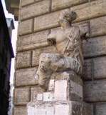 The ancient Roman statue Pasquino